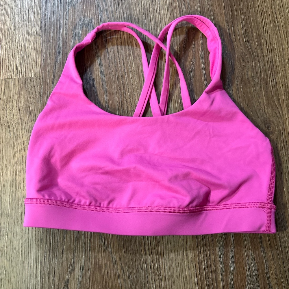 lululemon athletica Vibrant Pink Sports Bra